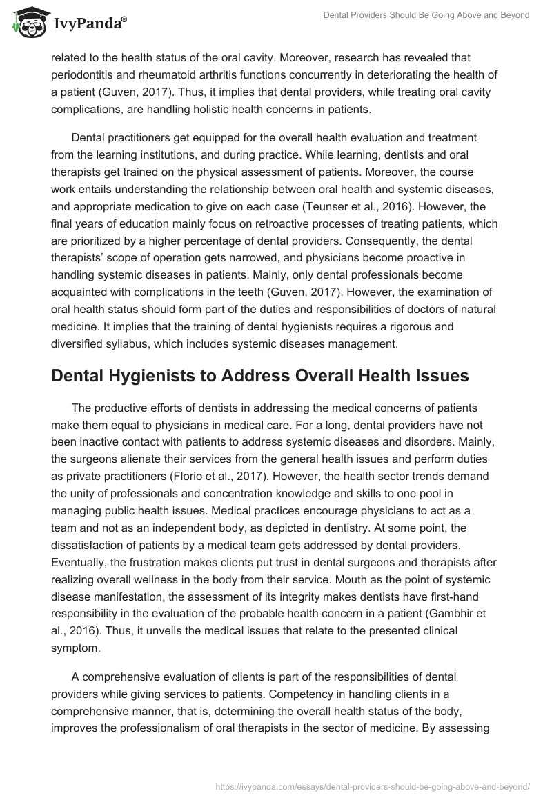 Dental Providers Should Be Going Above and Beyond. Page 3