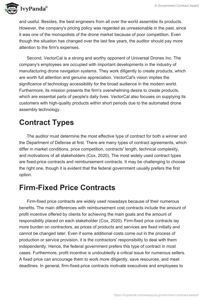 A Government Contract Award. Page 2