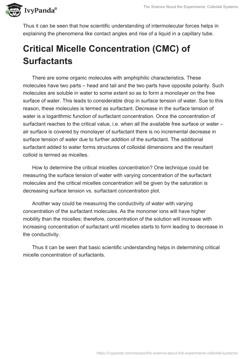 The Science About the Experiments: Colloidal Systems. Page 4
