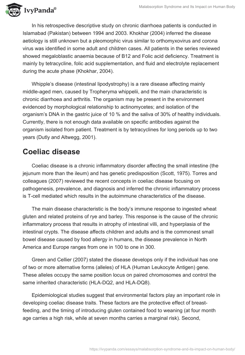 Malabsorption Syndrome and Its Impact on Human Body. Page 4