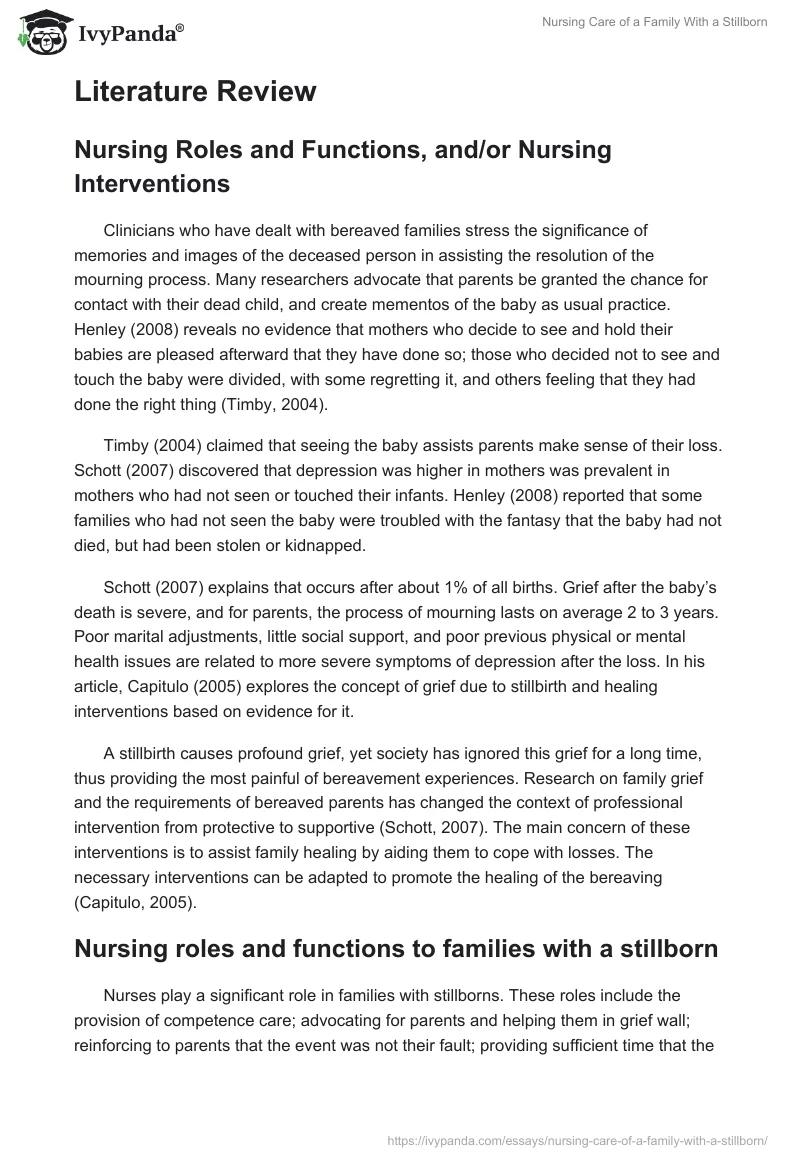Nursing Care of a Family With a Stillborn. Page 2