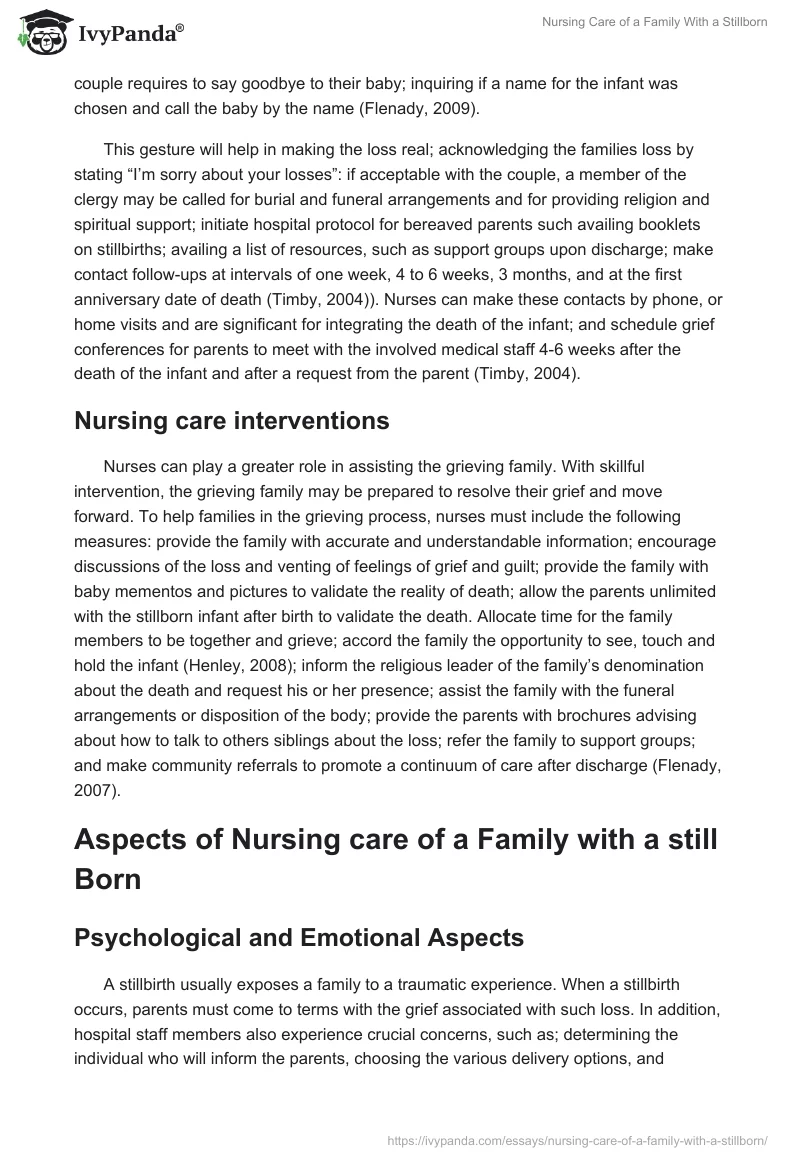 Nursing Care of a Family With a Stillborn. Page 3