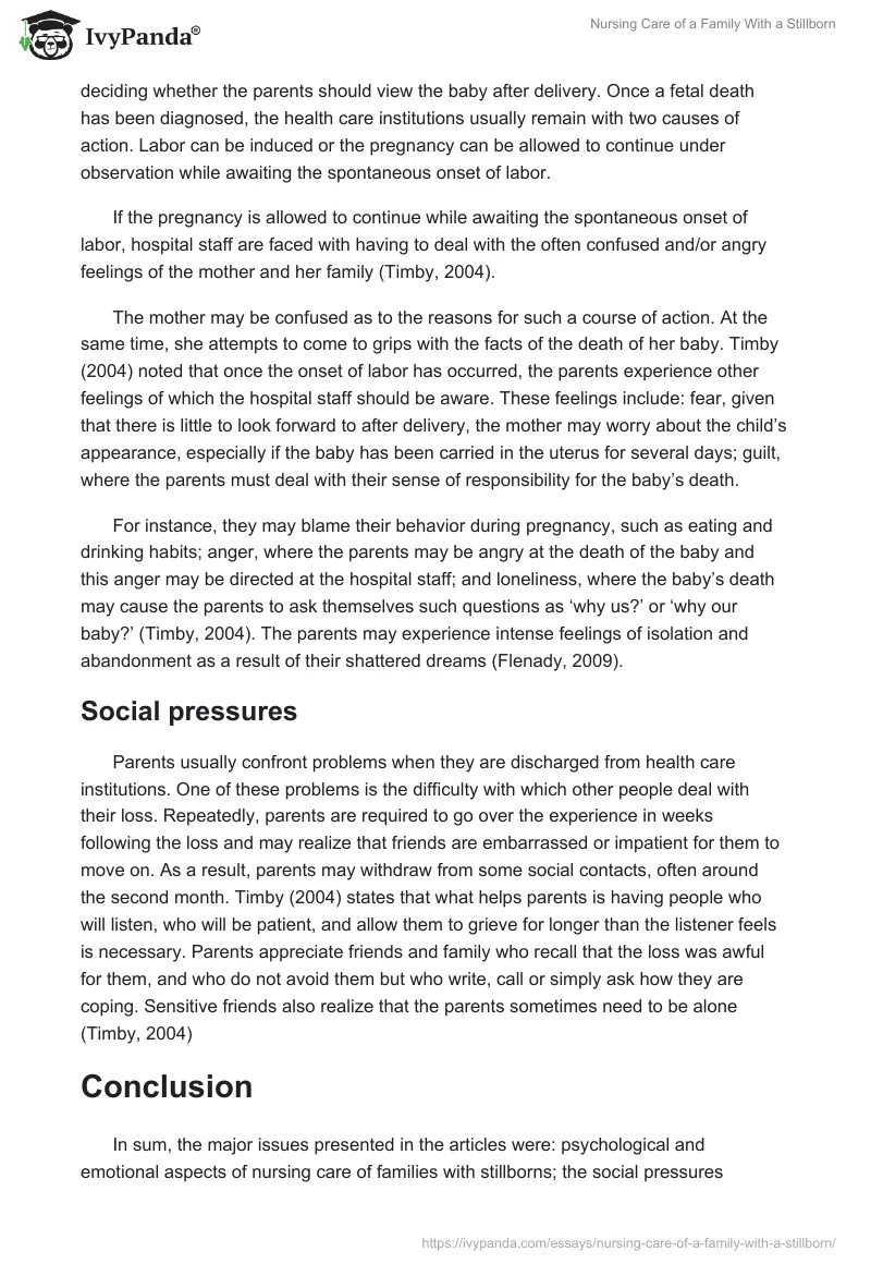 Nursing Care of a Family With a Stillborn. Page 4