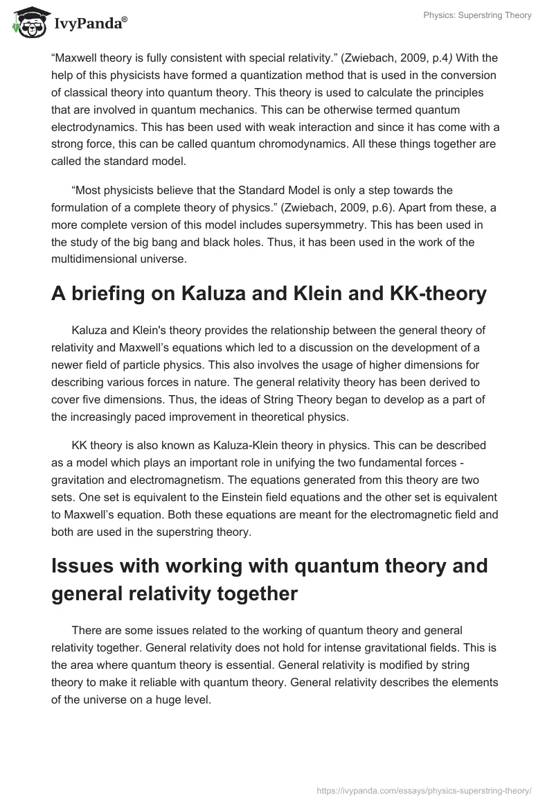 Physics: Superstring Theory. Page 3