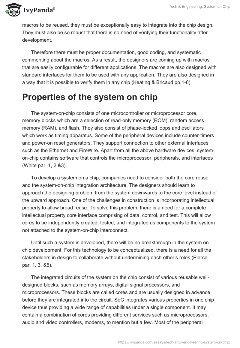 Tech & Engineering: System on Chip. Page 2