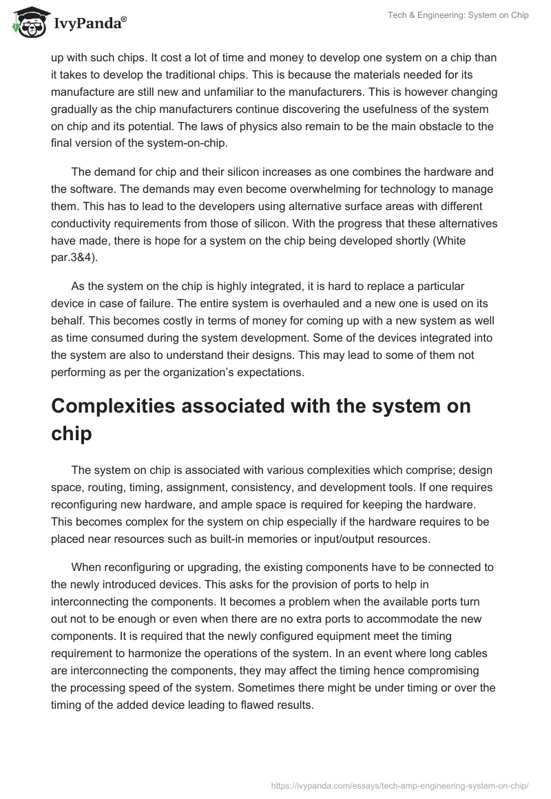 Tech & Engineering: System on Chip. Page 5
