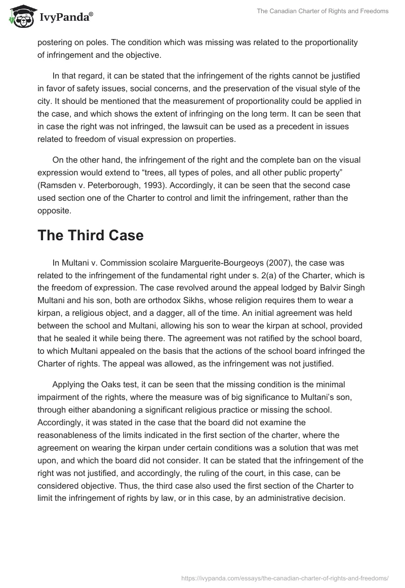 The Canadian Charter of Rights and Freedoms. Page 3