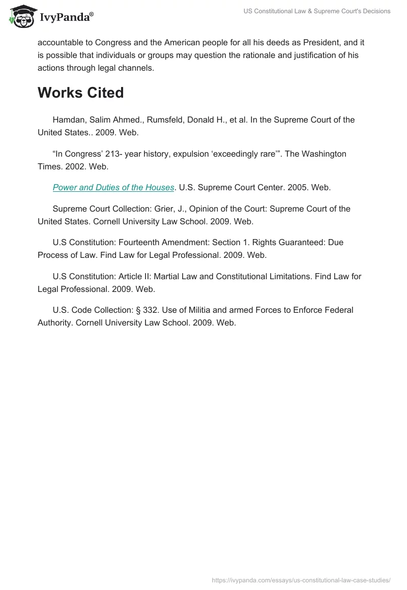 US Constitutional Law & Supreme Court's Decisions. Page 4