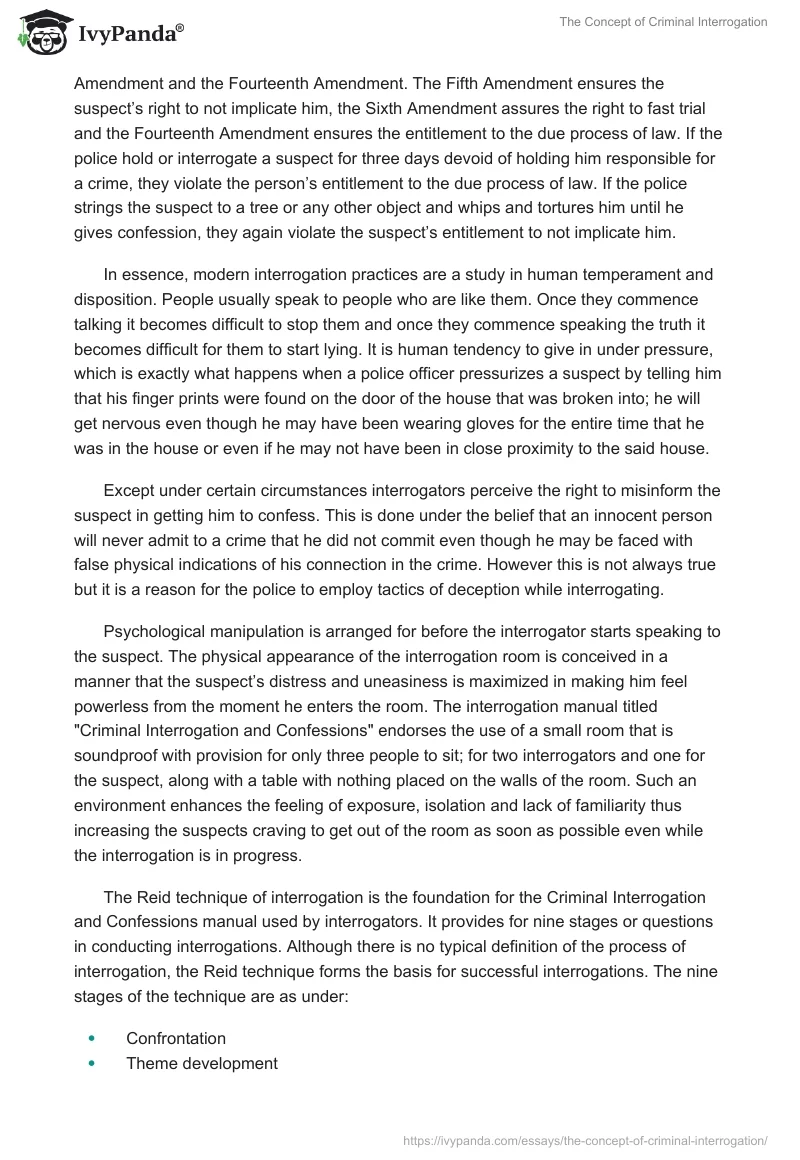 The Concept of Criminal Interrogation. Page 5