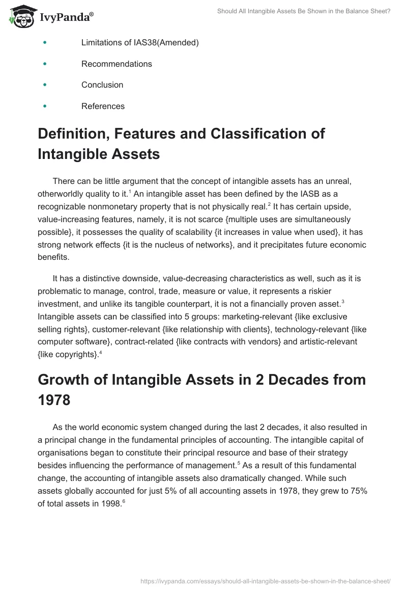 Should All Intangible Assets Be Shown in the Balance Sheet?. Page 2