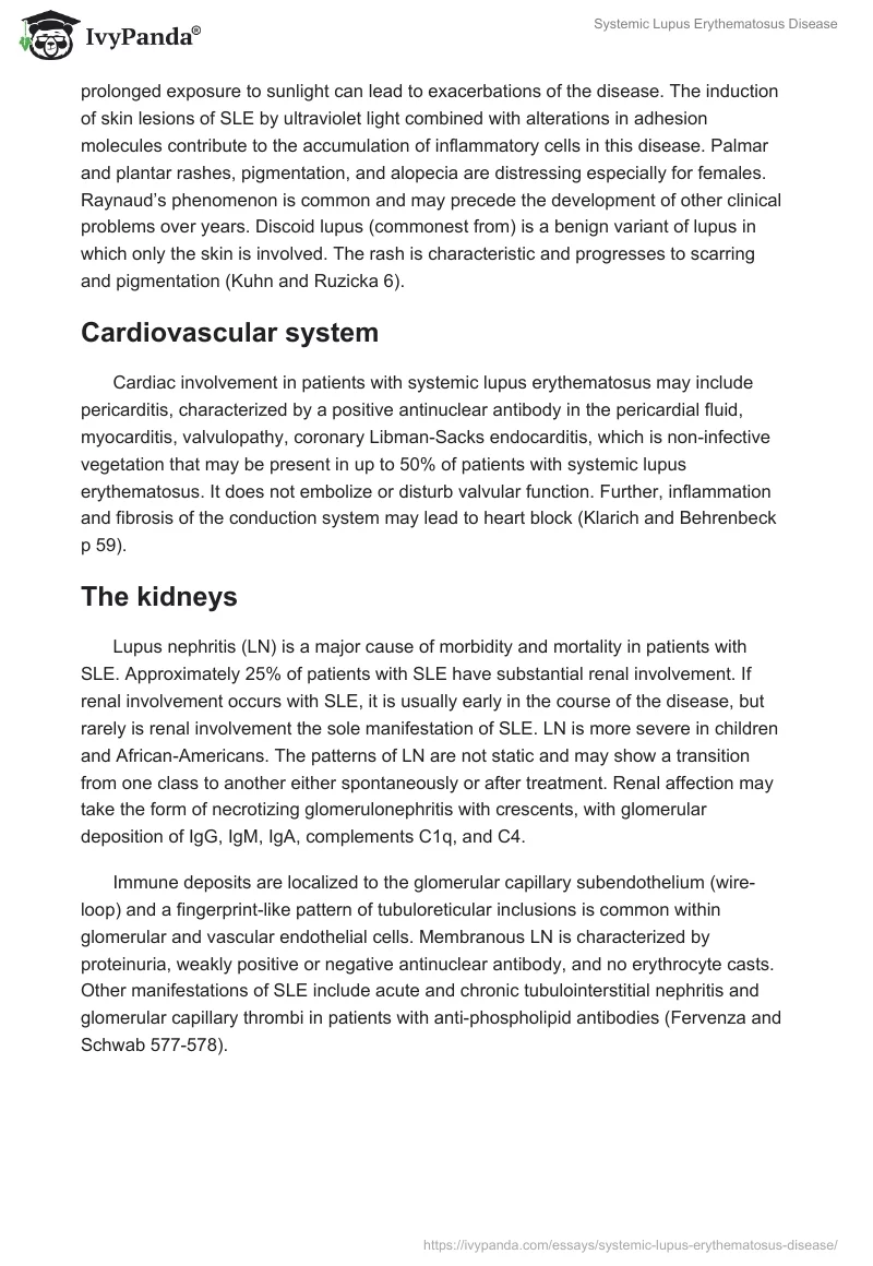 Systemic Lupus Erythematosus Disease. Page 5