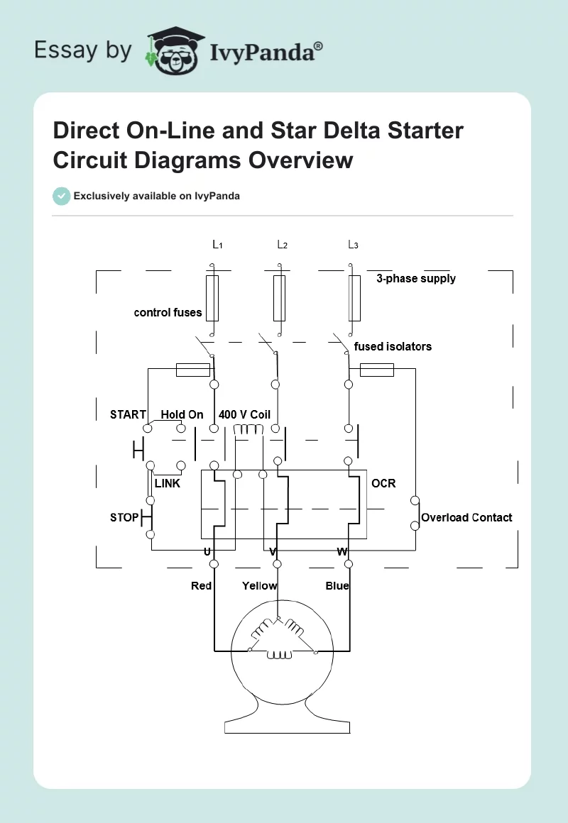 Direct On-Line and Star Delta Starter Circuit Diagrams Overview. Page 1