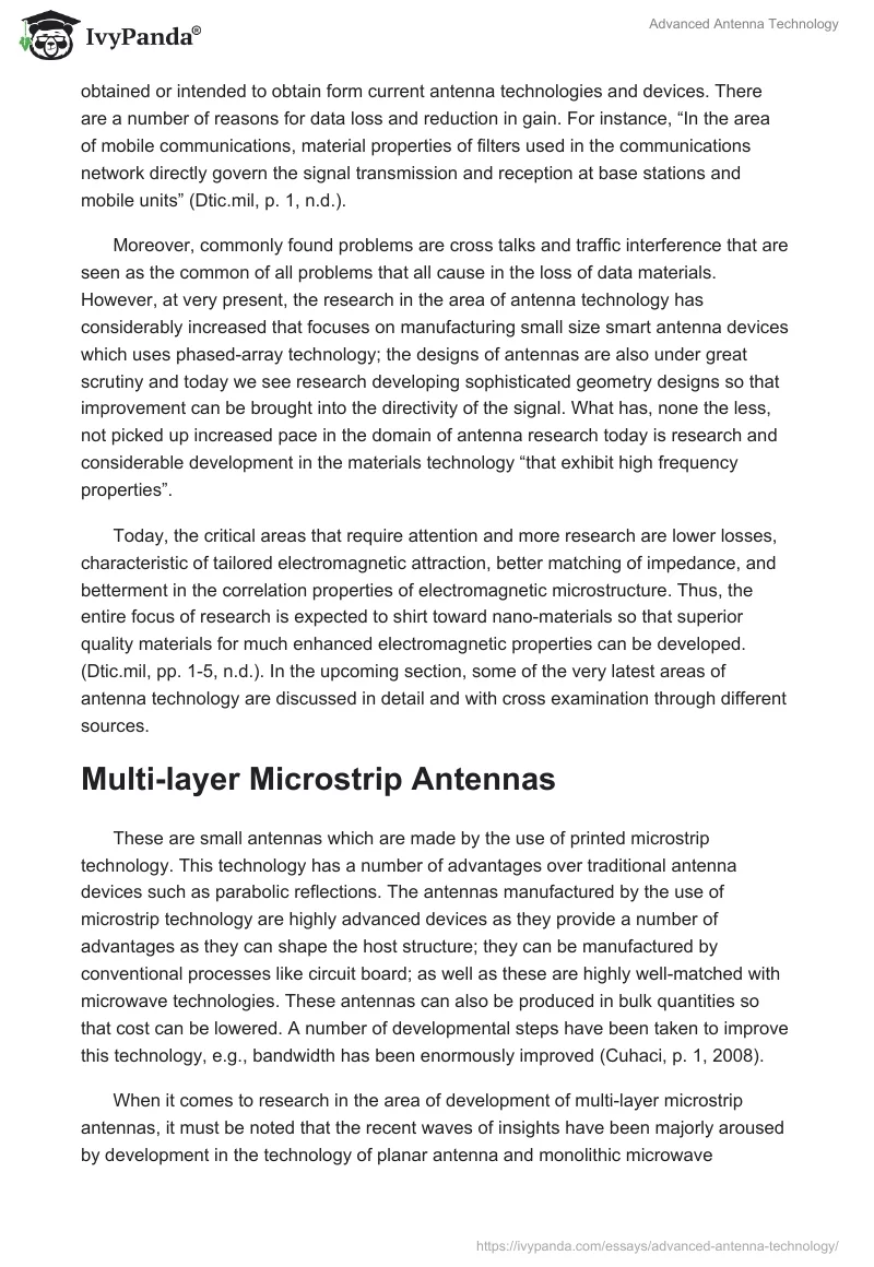 Advanced Antenna Technology. Page 2