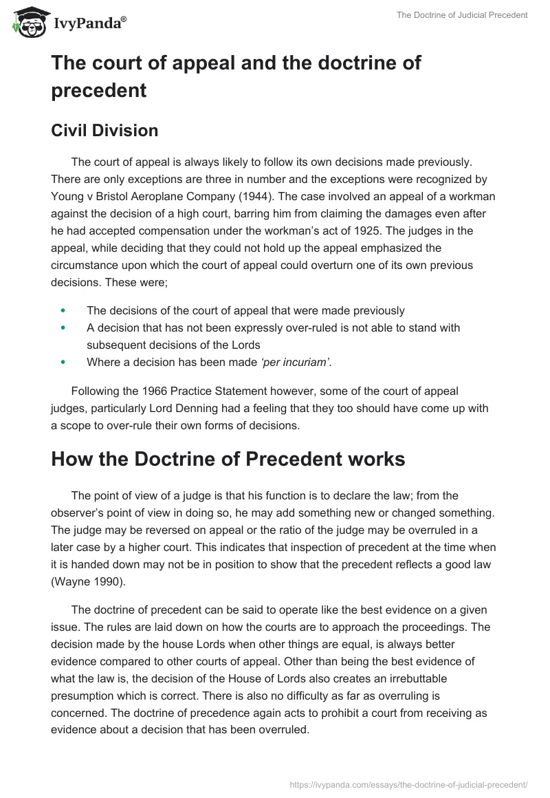 The Doctrine of Judicial Precedent. Page 4