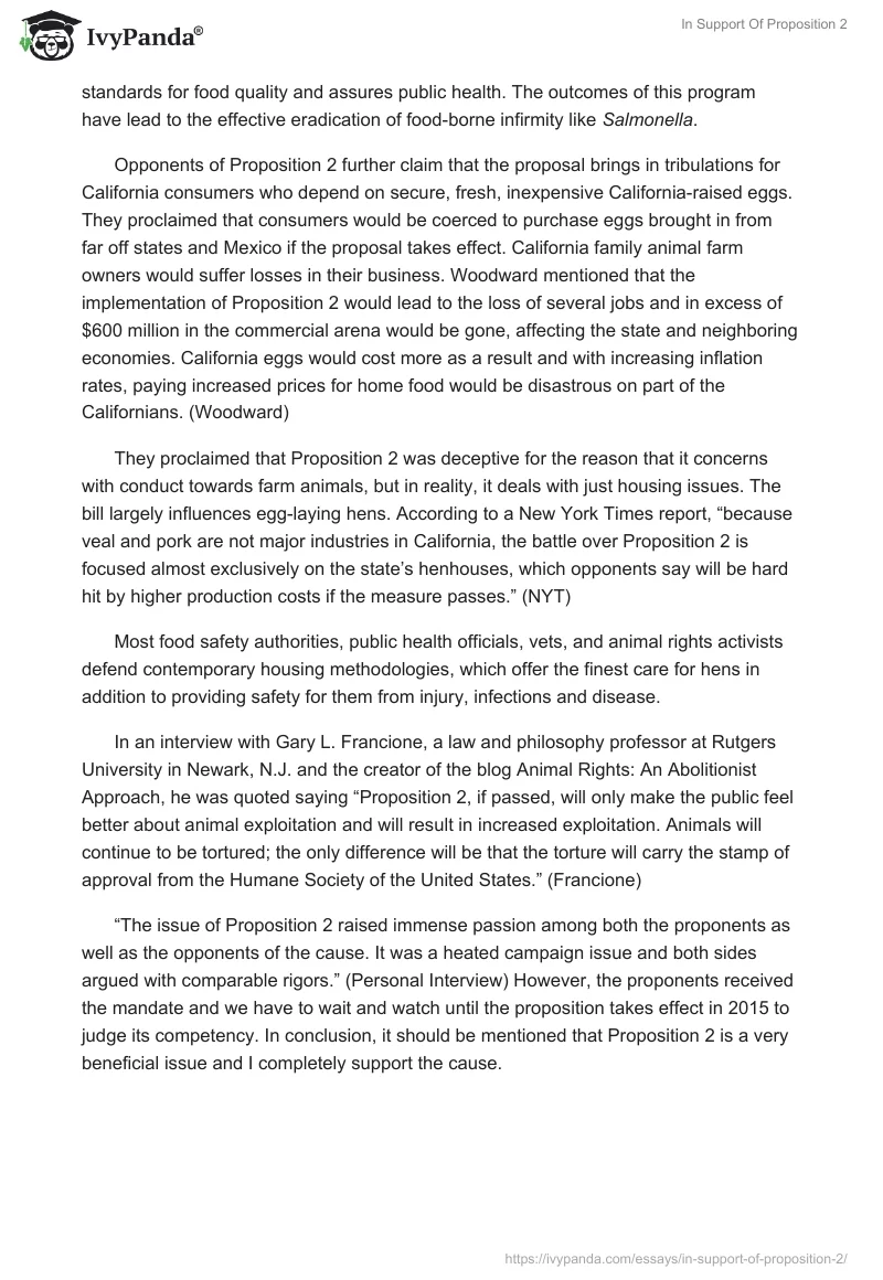 In Support Of Proposition 2. Page 3
