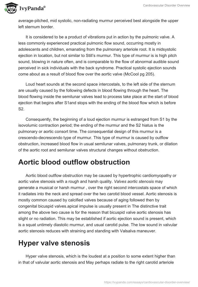 Cardiovascular Disorder Overview. Page 2