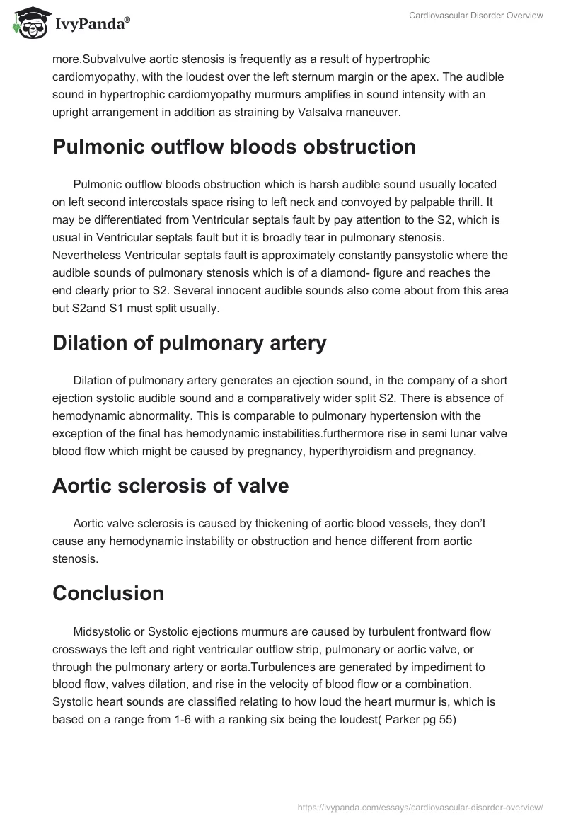 Cardiovascular Disorder Overview. Page 3