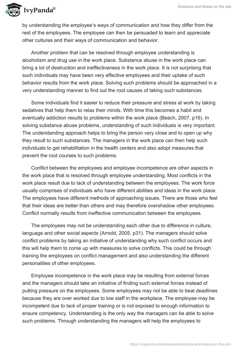 Emotions and Stress on the Job. Page 2