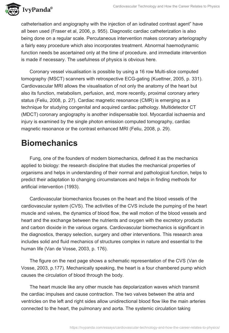Cardiovascular Technology and How the Career Relates to Physics. Page 2