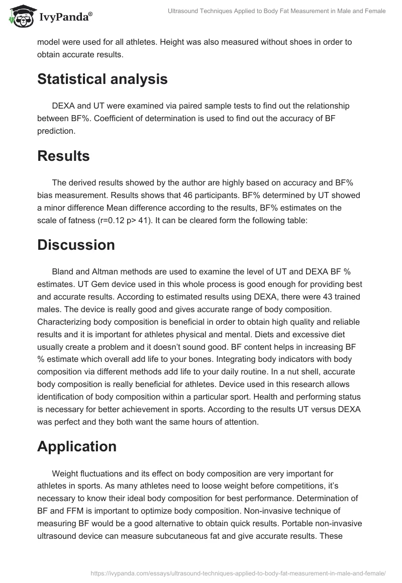 Ultrasound Techniques Applied to Body Fat Measurement in Male and Female. Page 2