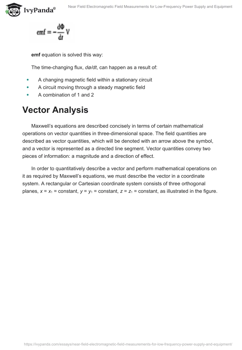Near Field Electromagnetic Field Measurements for Low-Frequency Power Supply and Equipment. Page 4