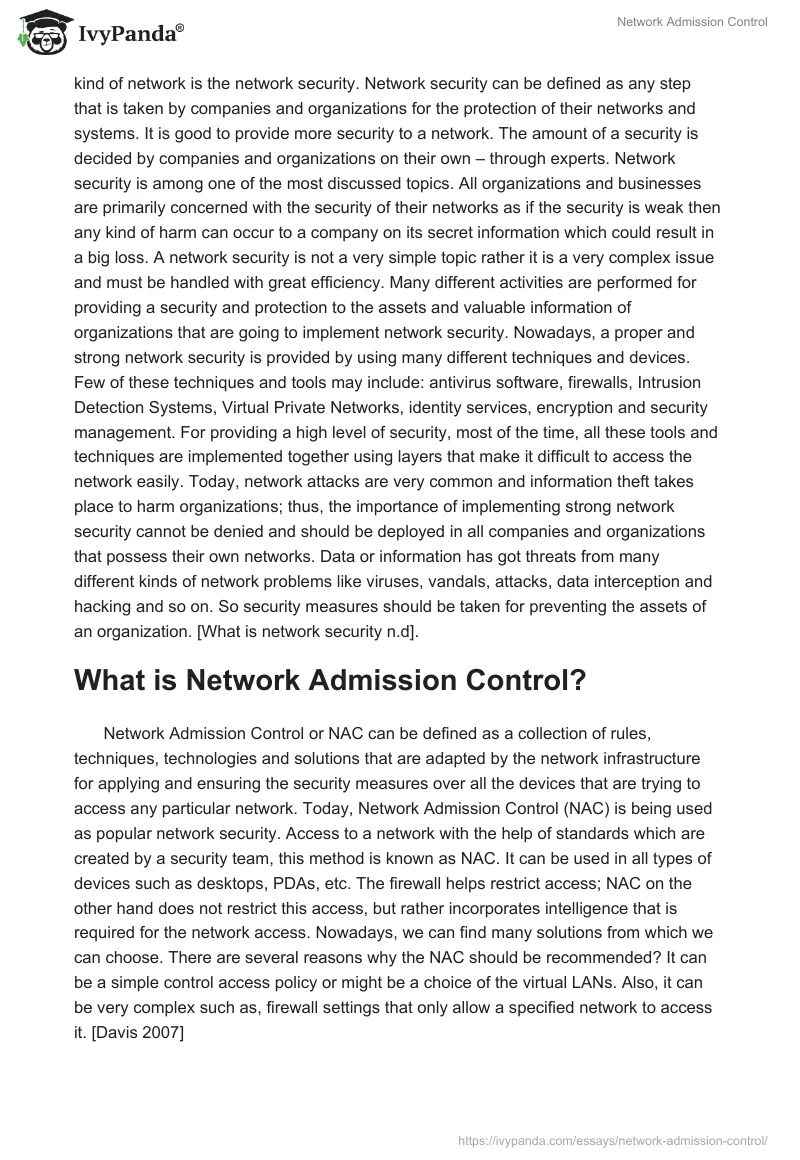 Network Admission Control. Page 2