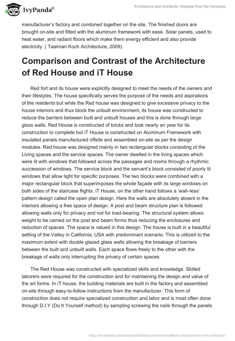 Architecture and Architects: Analysis Over the Centuries. Page 4