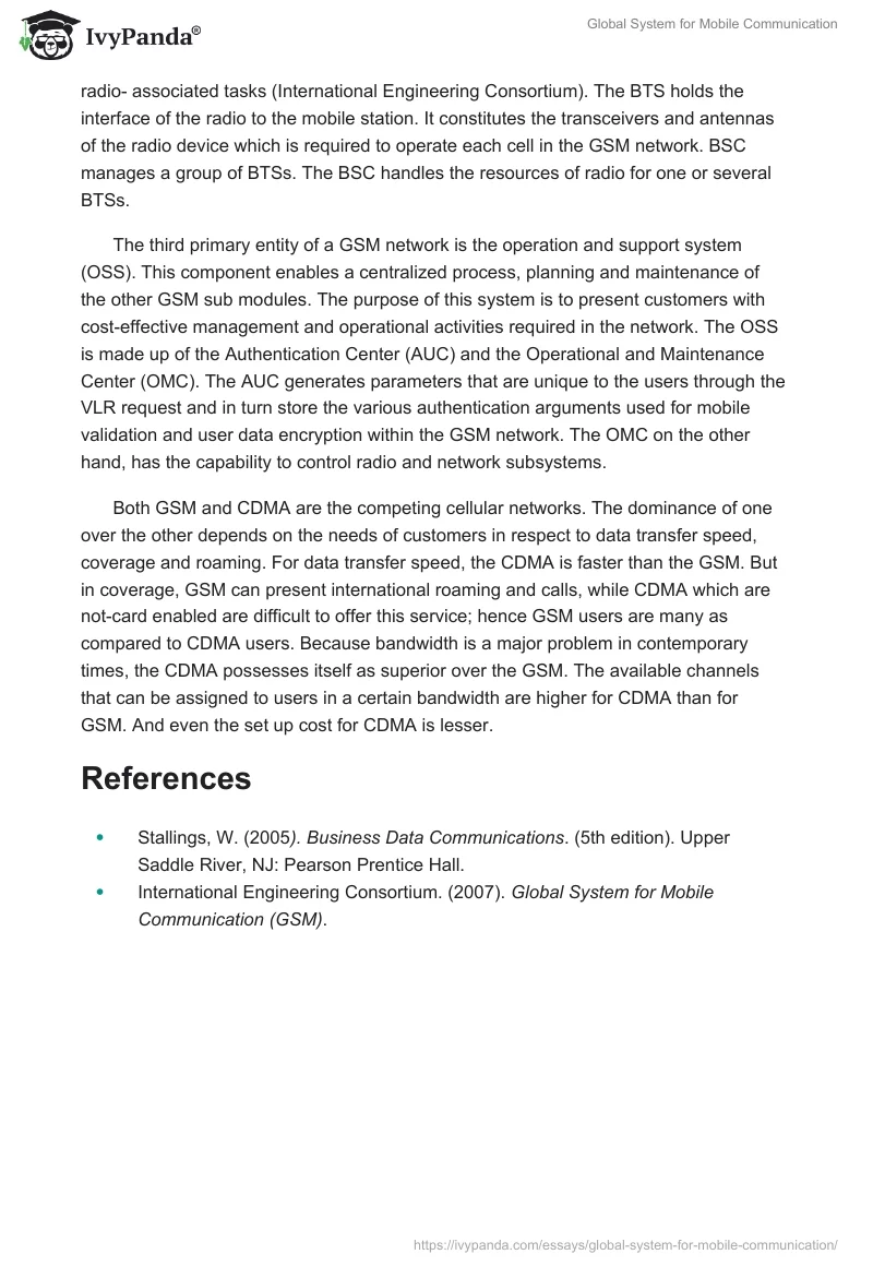 Global System for Mobile Communication. Page 2