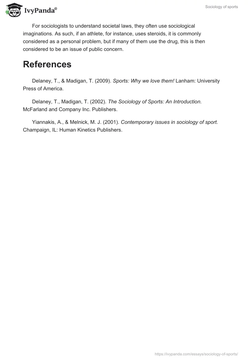 Sociology of sports. Page 3