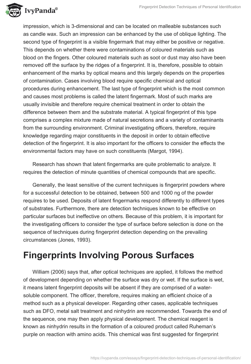 Fingerprint Detection Techniques of Personal Identification. Page 3