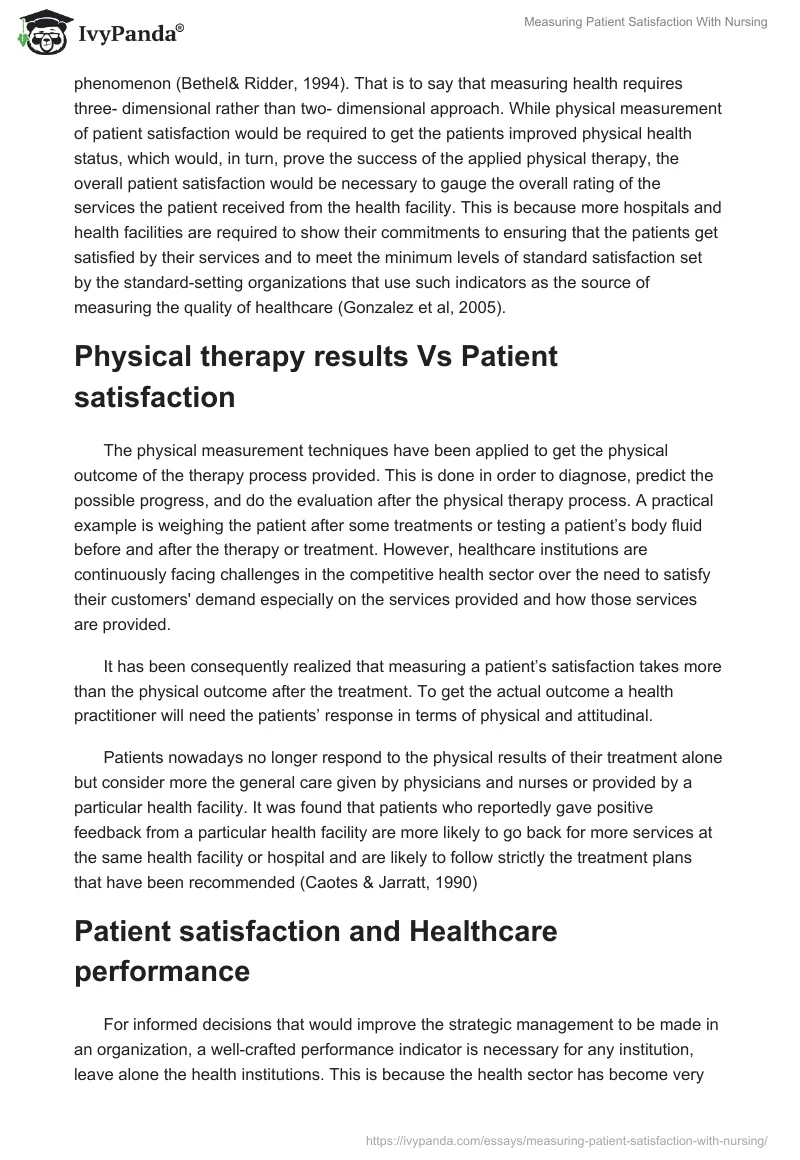 Measuring Patient Satisfaction With Nursing. Page 2