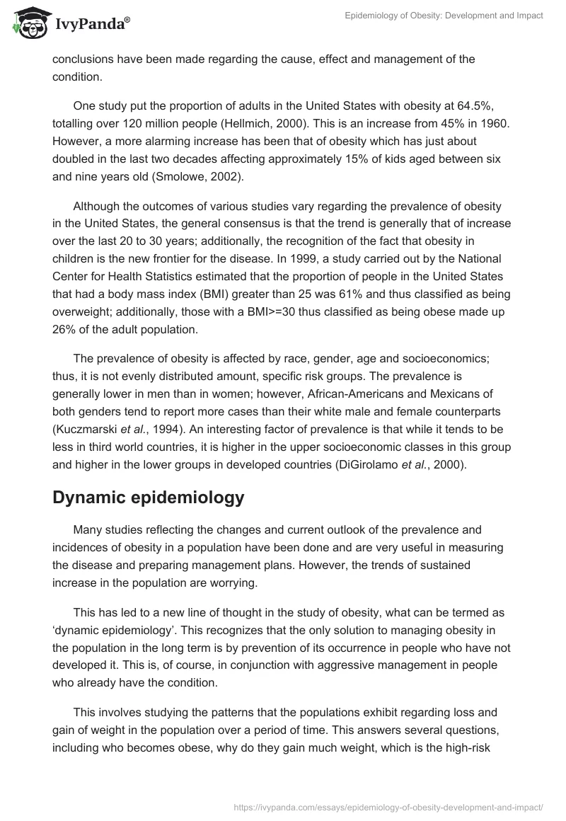 Epidemiology of Obesity: Development and Impact. Page 2