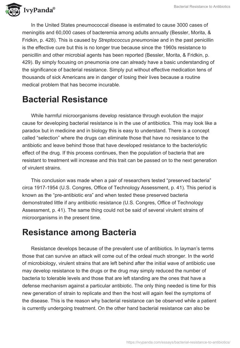 Bacterial Resistance to Antibiotics. Page 2