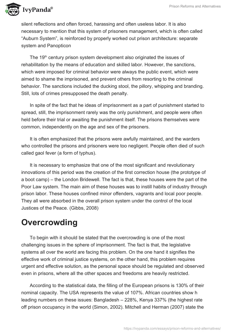 Prison Reforms and Alternatives. Page 2