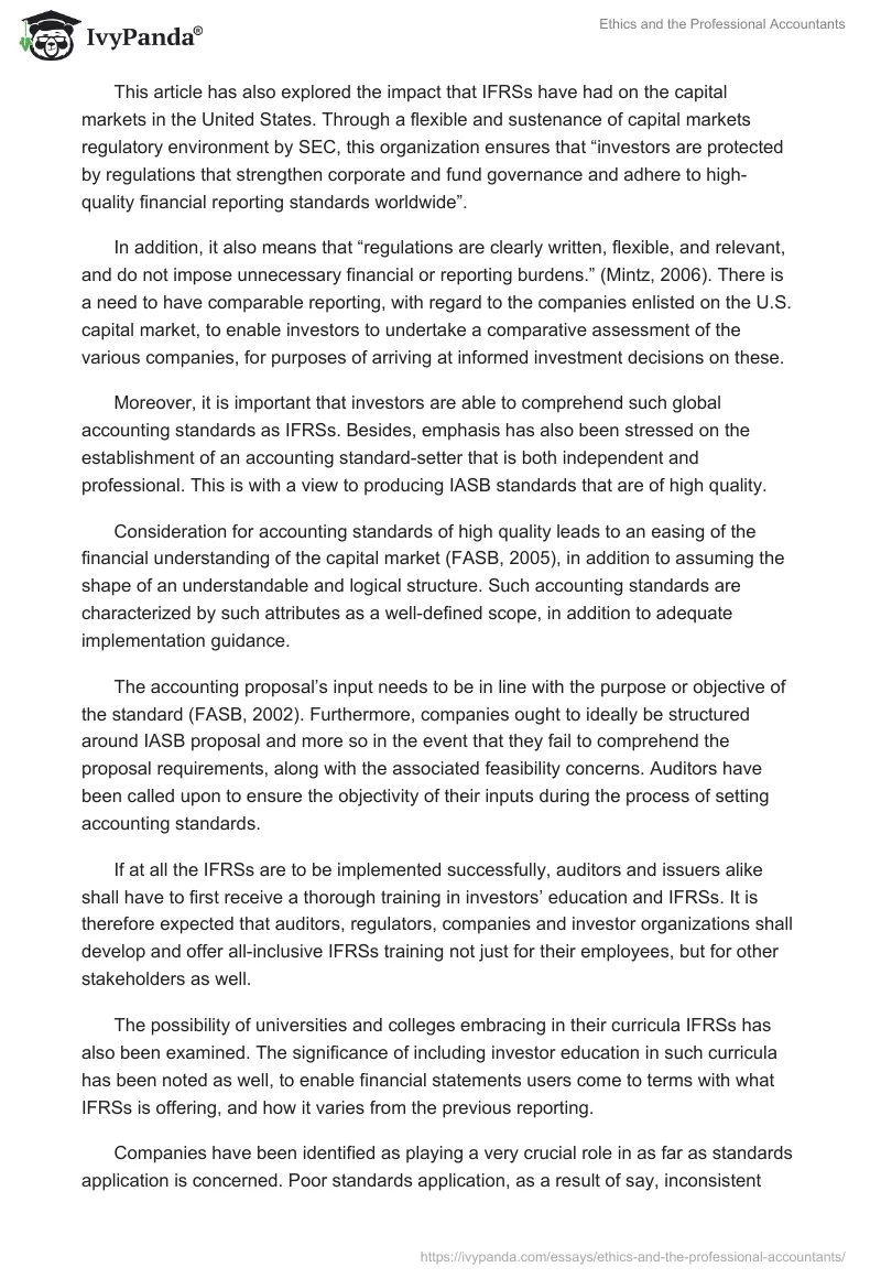Ethics and the Professional Accountants. Page 4