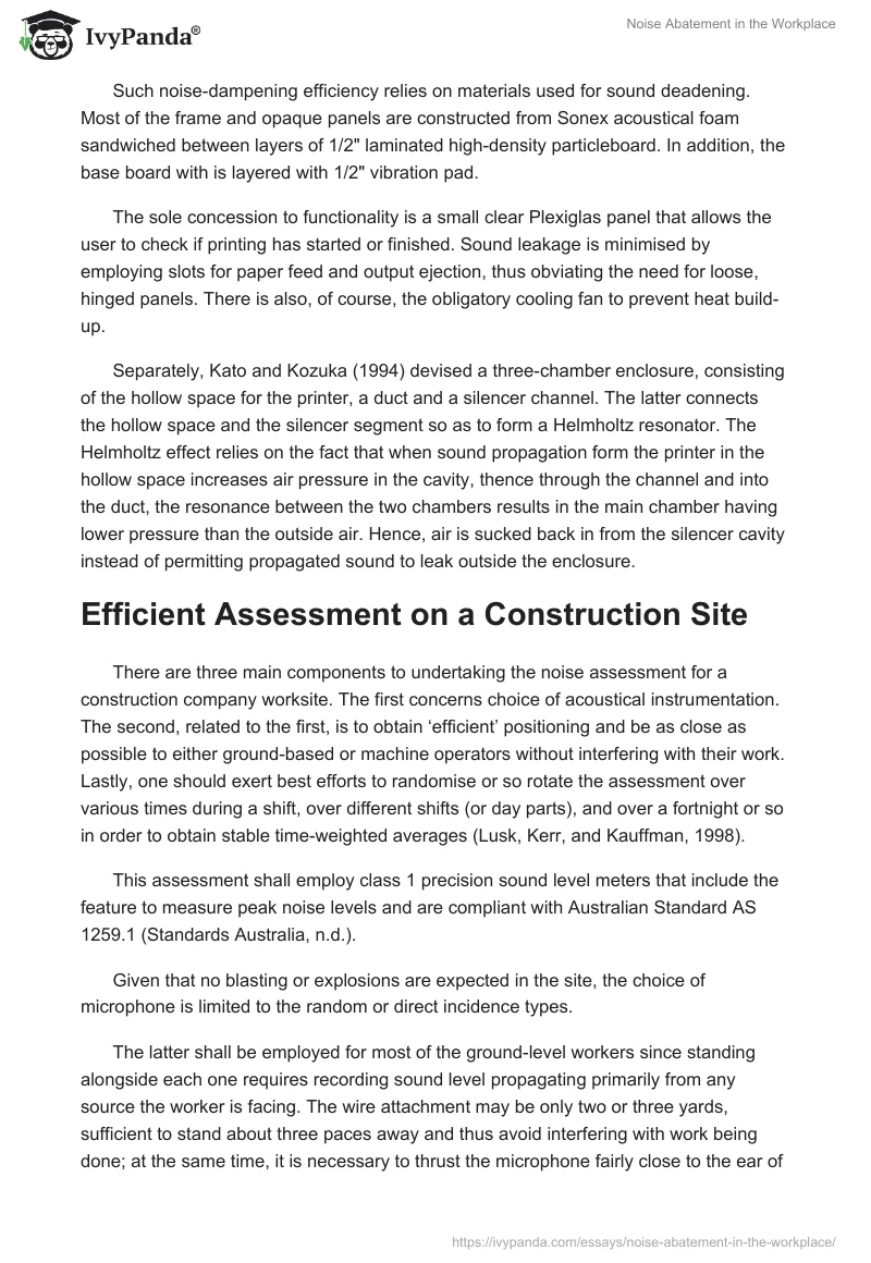 Noise Abatement in the Workplace. Page 5