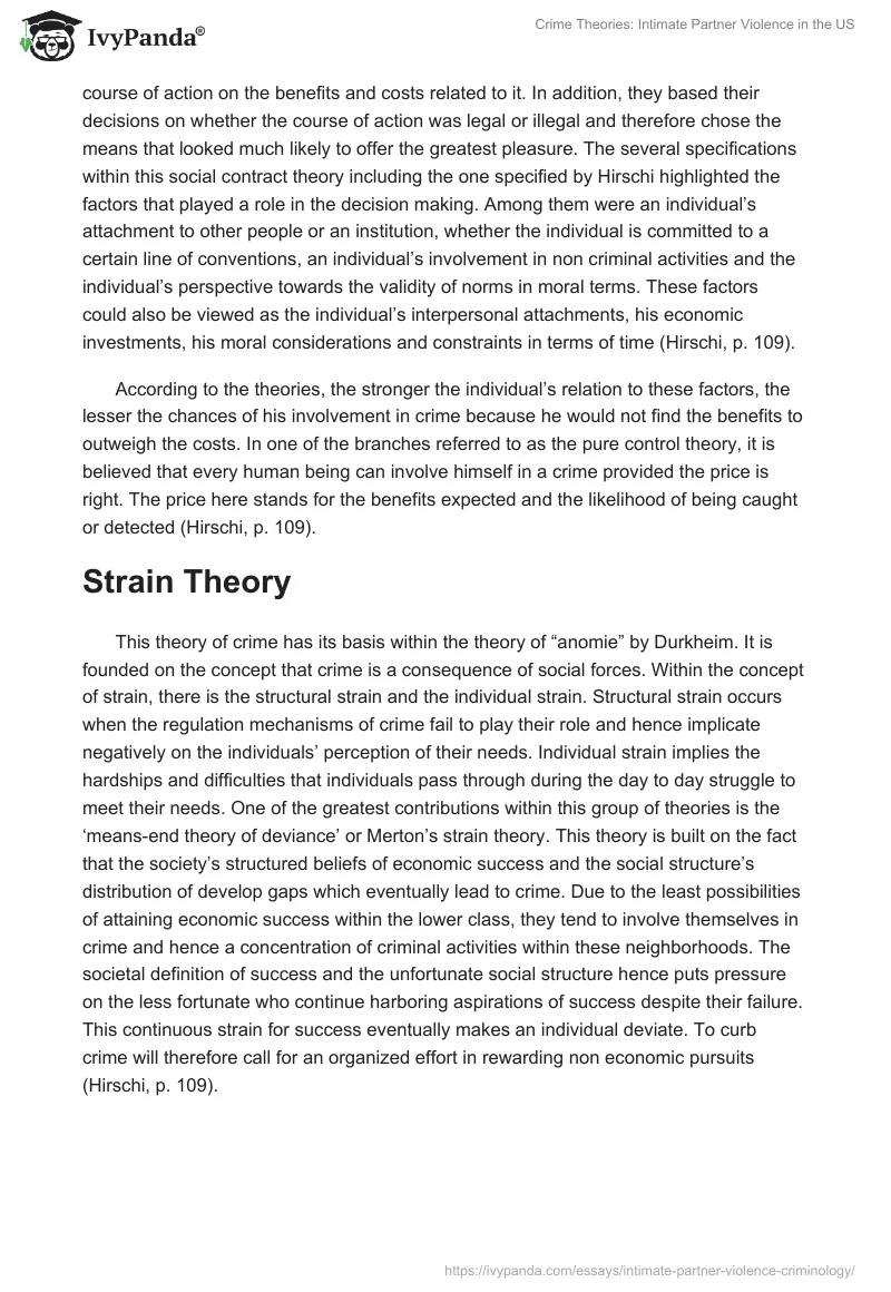 Crime Theories: Intimate Partner Violence in the US. Page 5