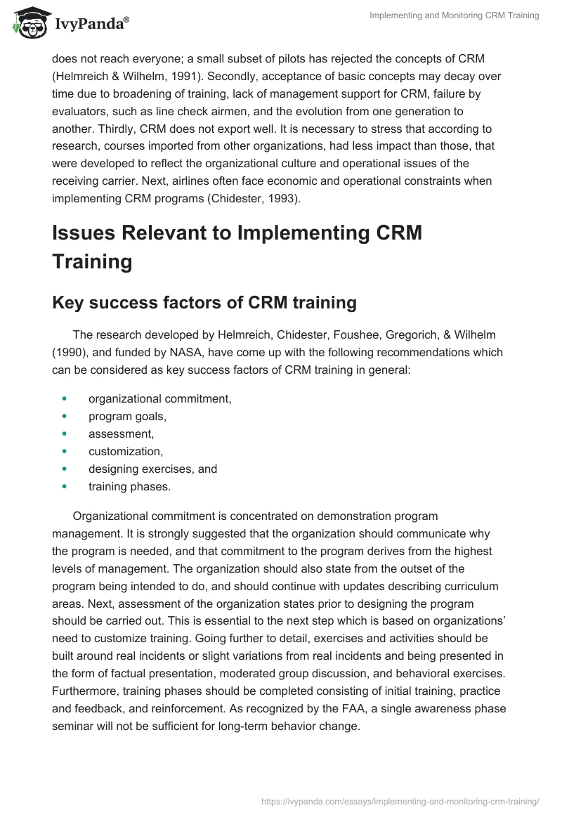 Implementing and Monitoring CRM Training. Page 5