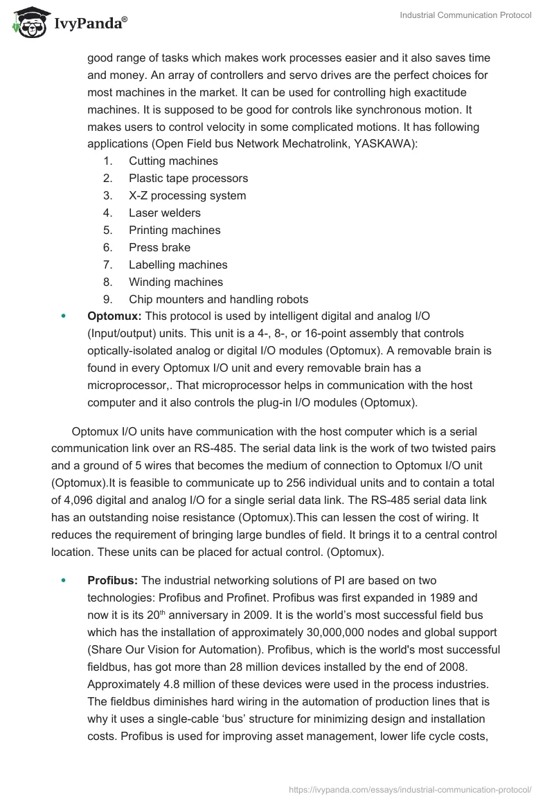 Industrial Communication Protocol. Page 3