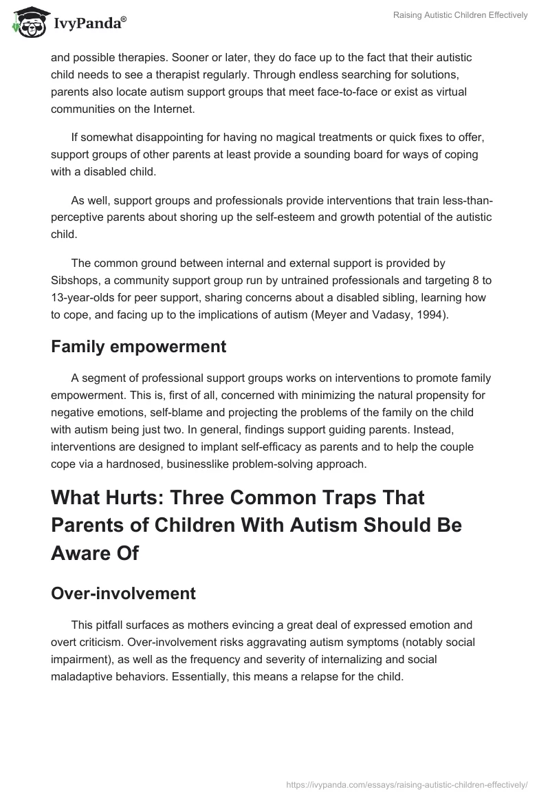 Raising Autistic Children Effectively. Page 5