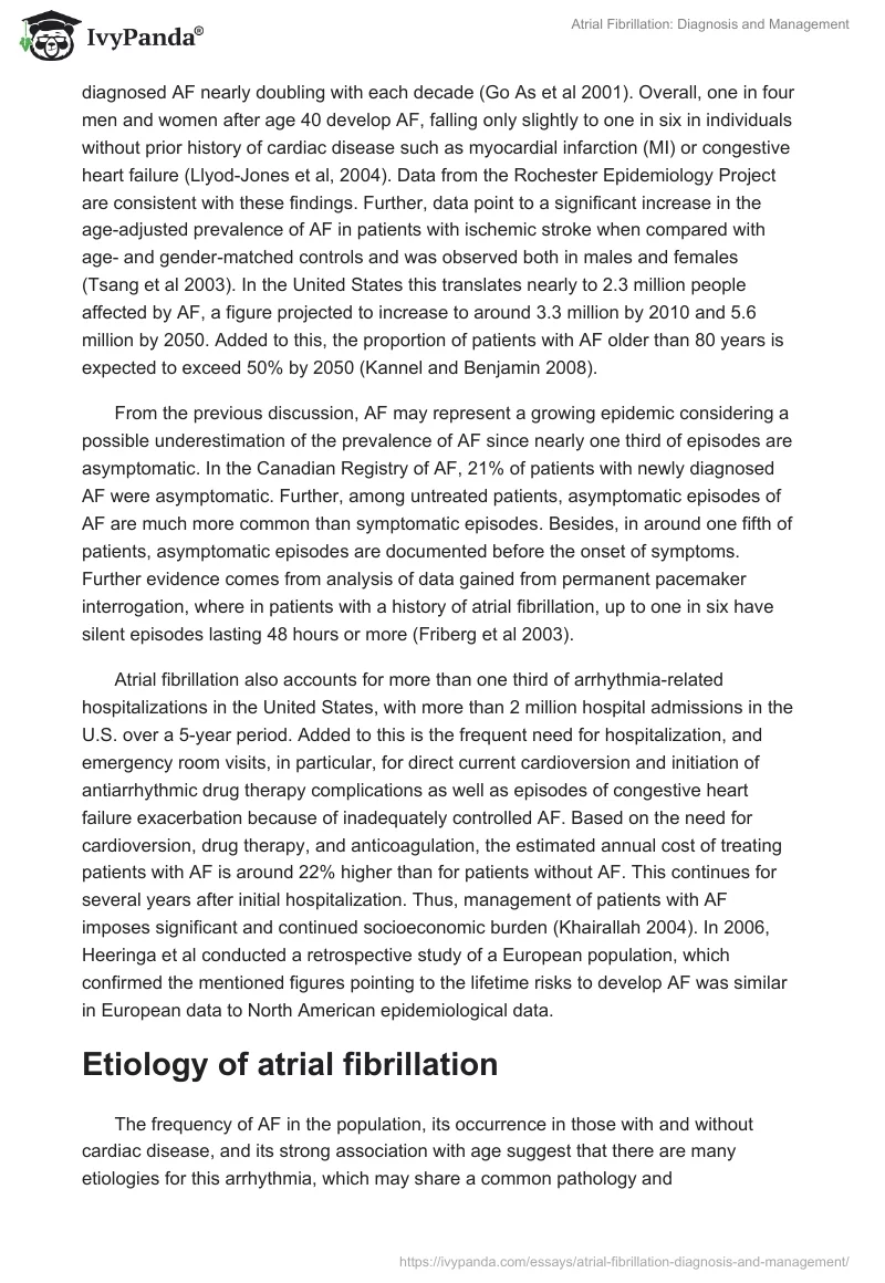 Atrial Fibrillation: Diagnosis and Management. Page 2