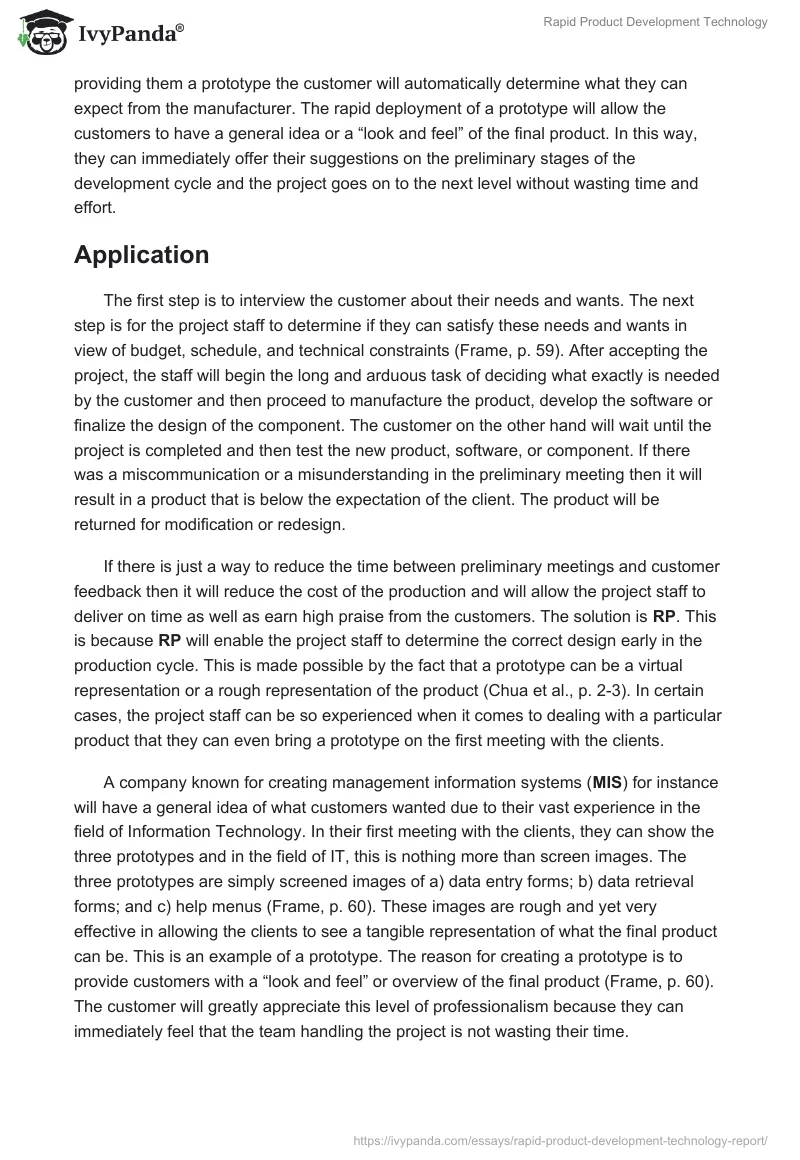 Rapid Product Development Technology. Page 2