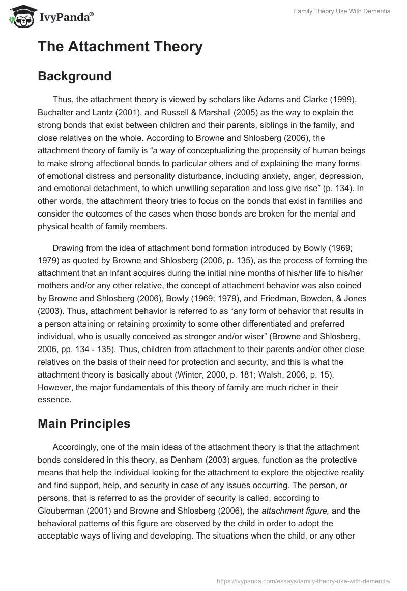Family Theory Use With Dementia. Page 2