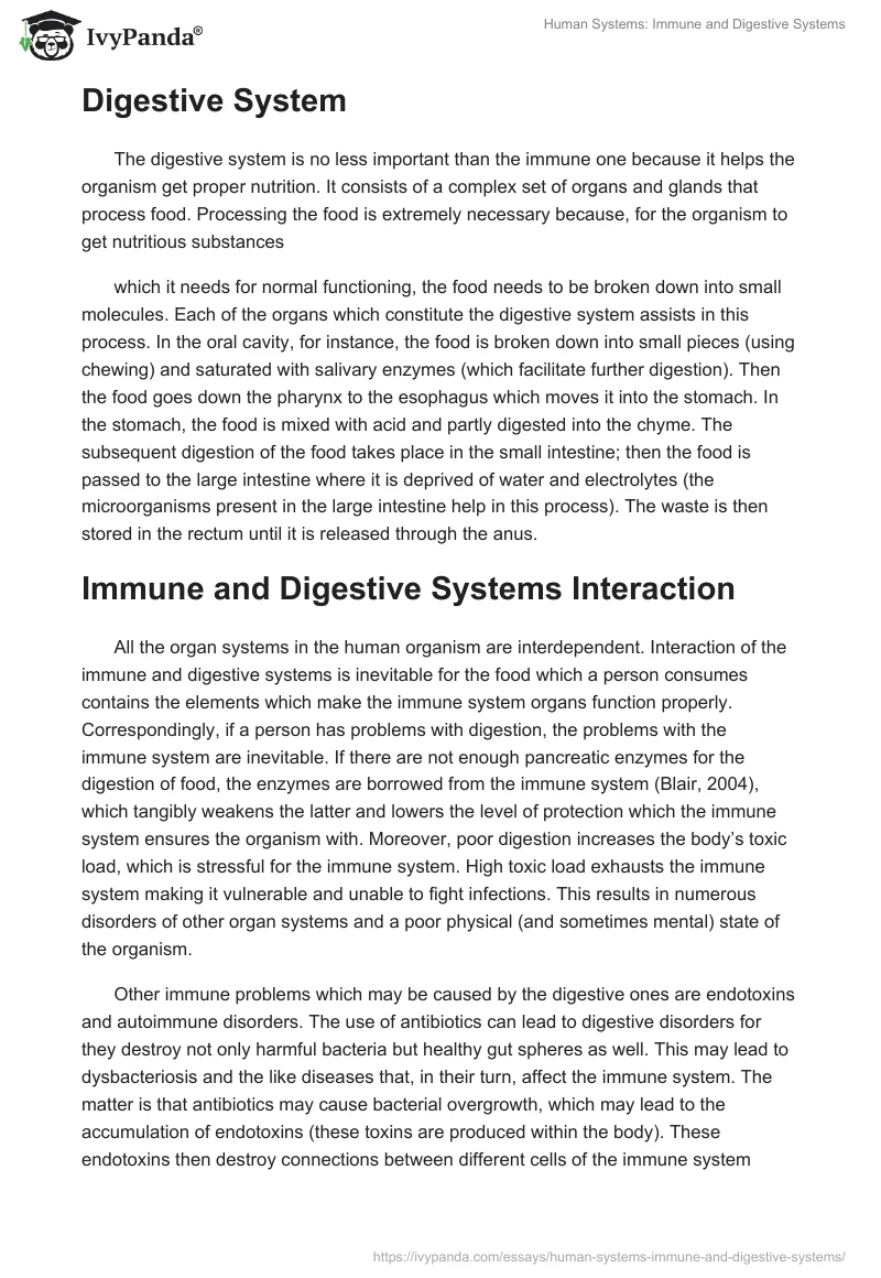 Human Systems: Immune and Digestive Systems. Page 2