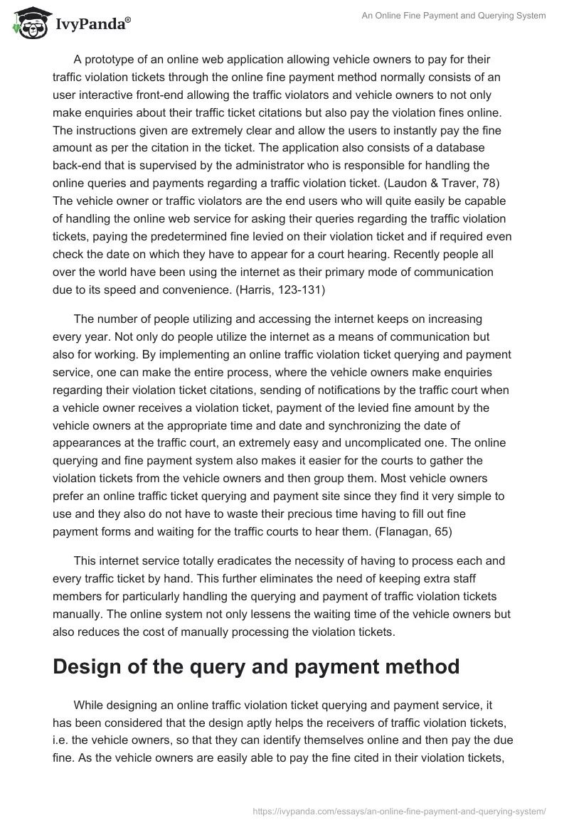 An Online Fine Payment and Querying System. Page 5