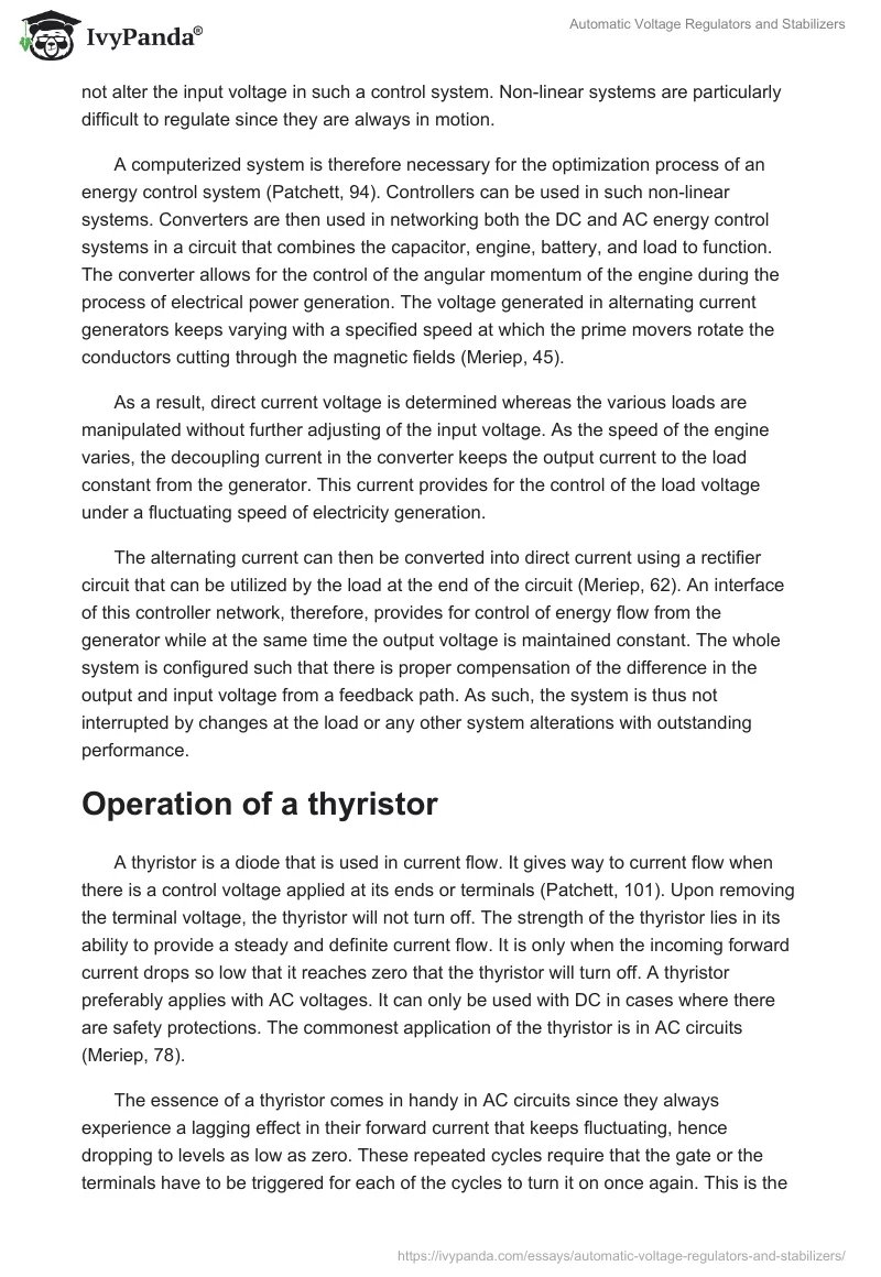 Automatic Voltage Regulators and Stabilizers. Page 2