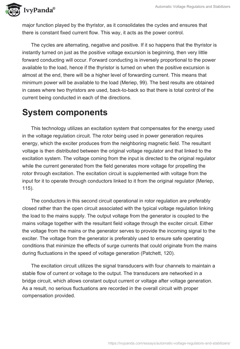 Automatic Voltage Regulators and Stabilizers. Page 3