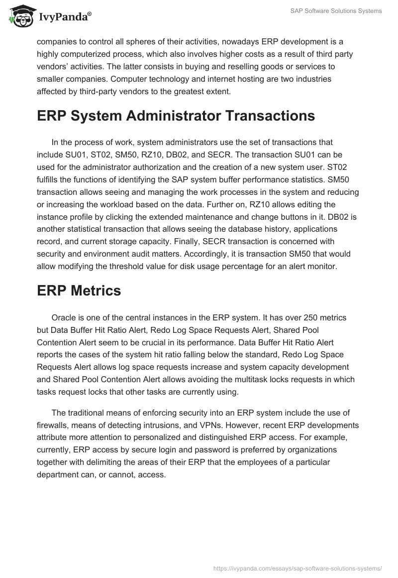 SAP Software Solutions Systems. Page 5