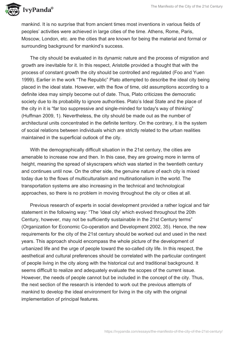 The Manifesto of the City of the 21st Century. Page 2