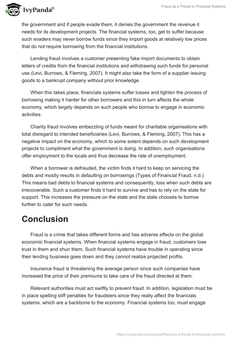 Fraud as a Threat to Financial Systems. Page 3